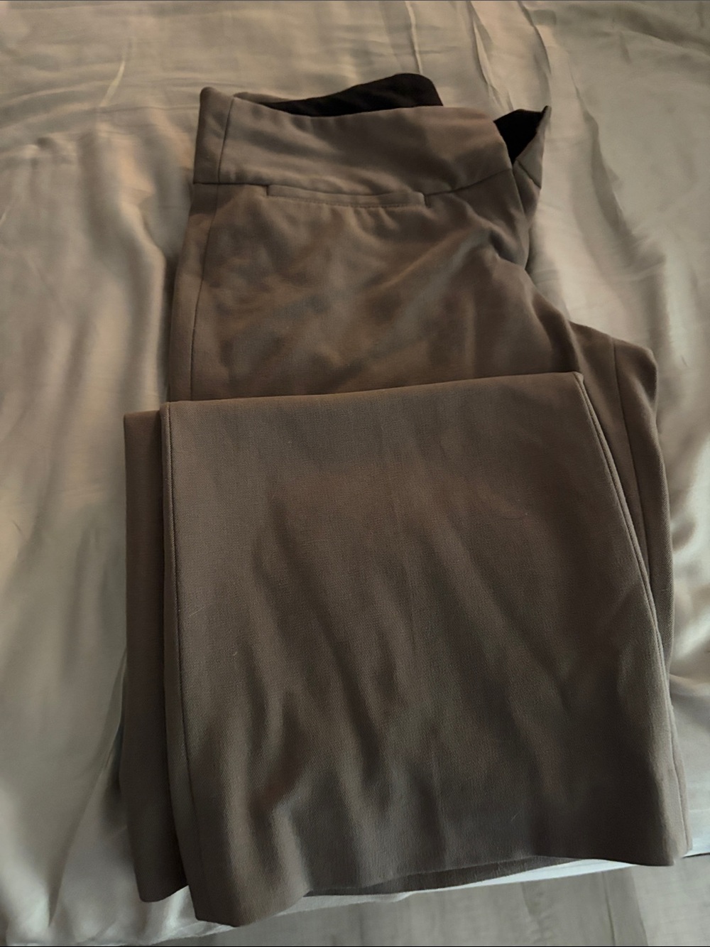 Express Women's Straight-Leg Pants in Taupe